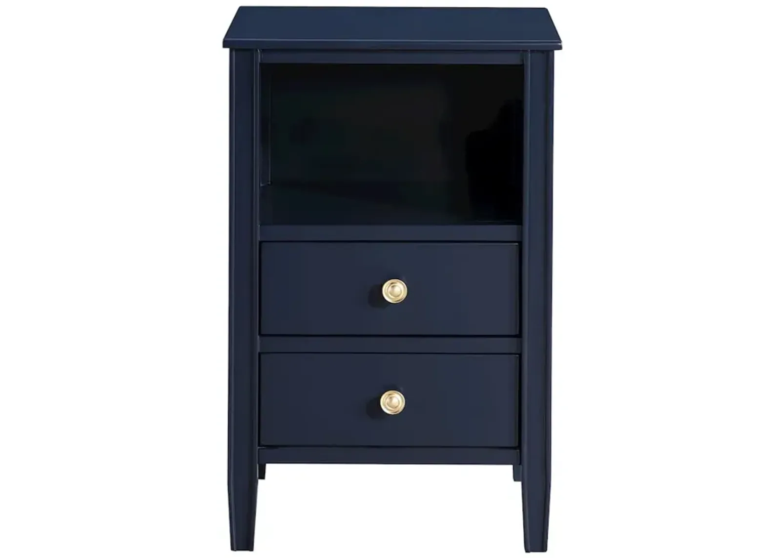 Comfort Pointe Winsley 2-drawer storage Nightstand - Midnight Blue