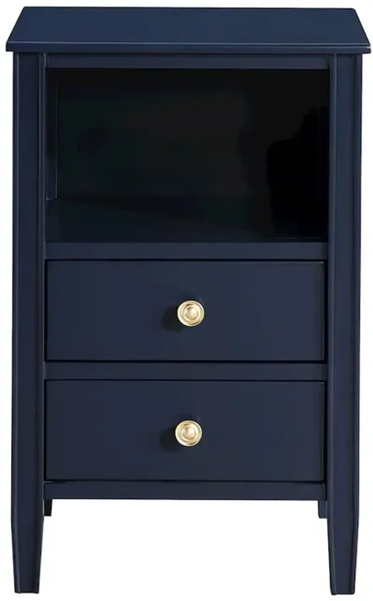 Comfort Pointe Winsley 2-drawer storage Nightstand - Midnight Blue