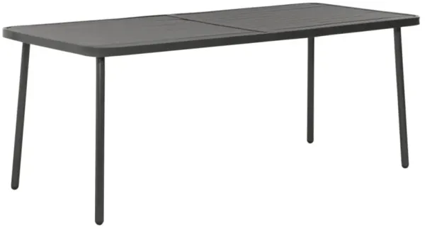 vidaXL Garden Table Dark Gray 70.9"x32.7"x28.3" Steel