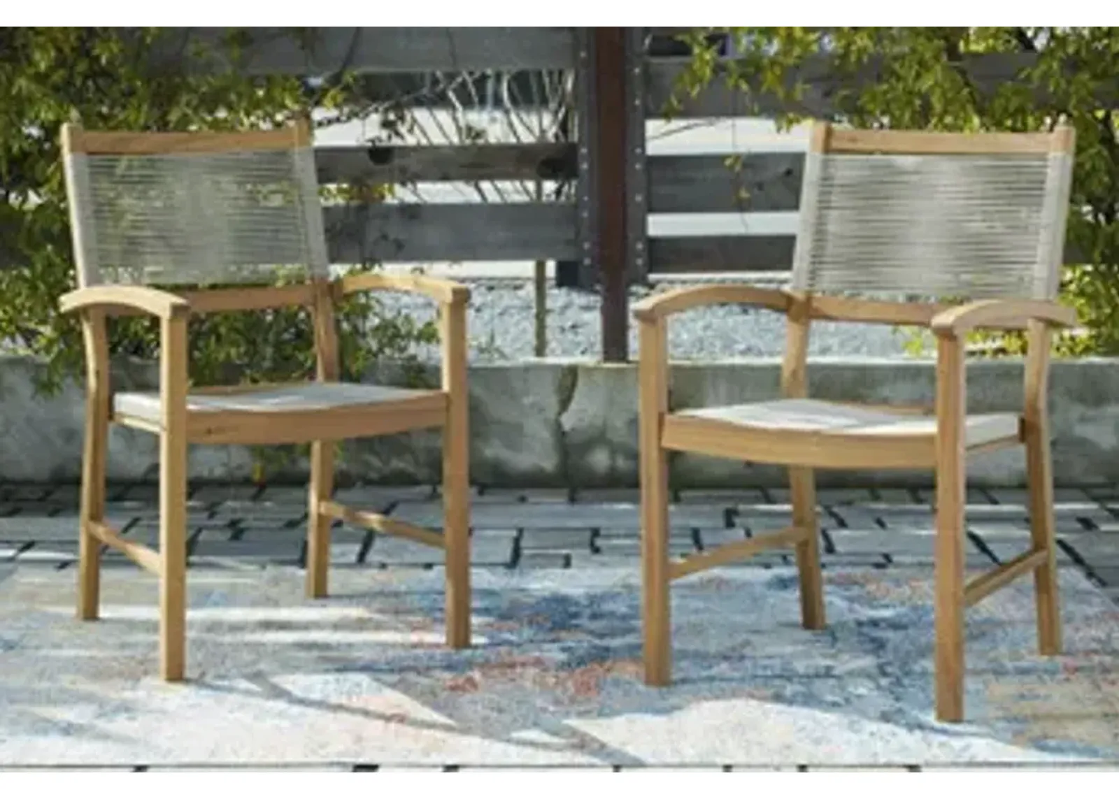 Janiyah Outdoor Dining Arm Chair (Set of 2)