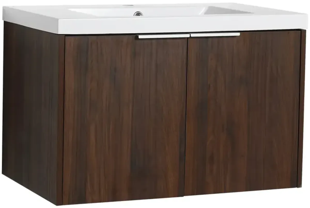 Soft Close Doors Bathroom Vanity With Sink, 30 Inch For Small Bathroom