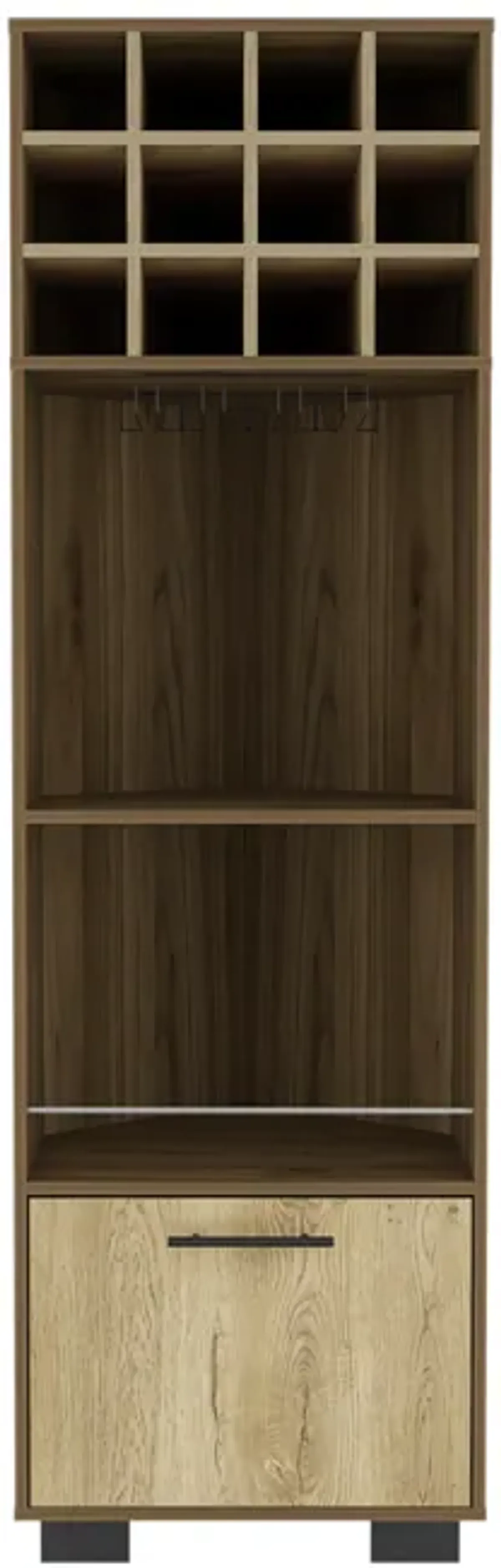 Corner Bar Cabinet Cataluña, Living Room, Mahogany / Aged Oak