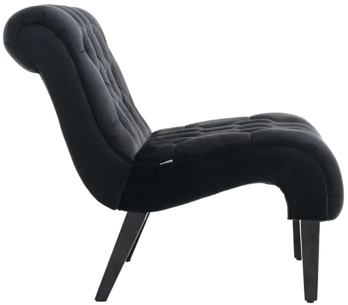 Merax Modern Velvet Armless Accent Chair