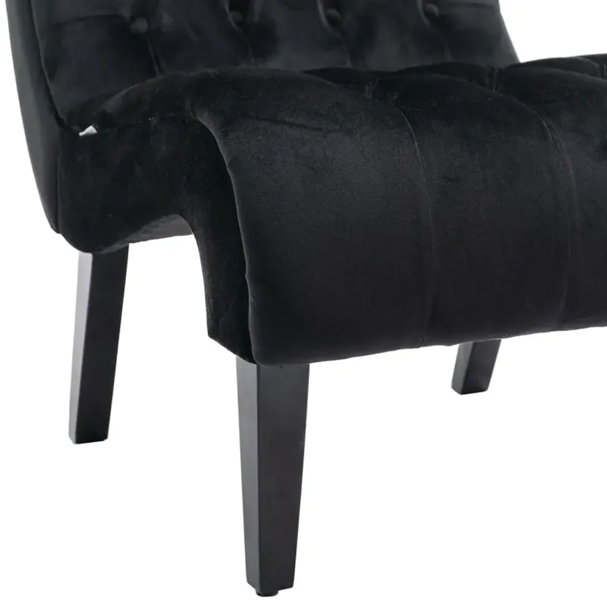 Merax Modern Velvet Armless Accent Chair