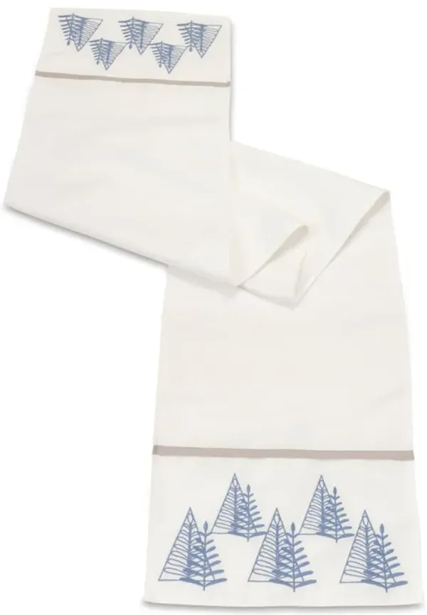 Tree Pattern Table Runner – Festive Holiday Decor for Dining Tables and Seasonal Settings
