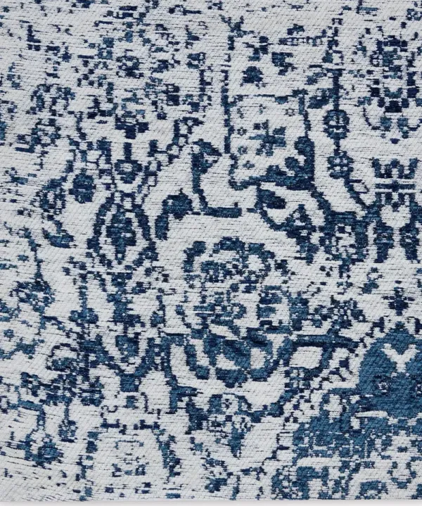 Damask DAS06 Ivory/Navy 3'6" x 5'6" Rug