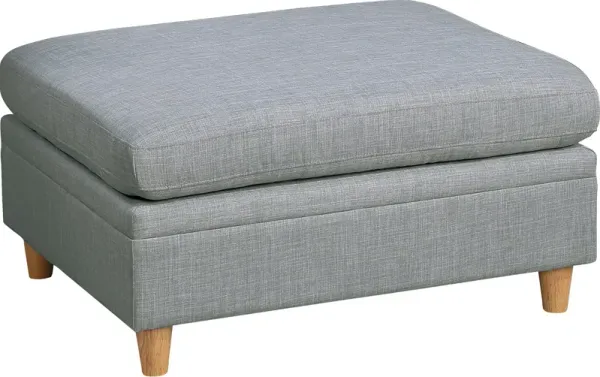 Streamdale Dorris Ottoman with Wooden Legs