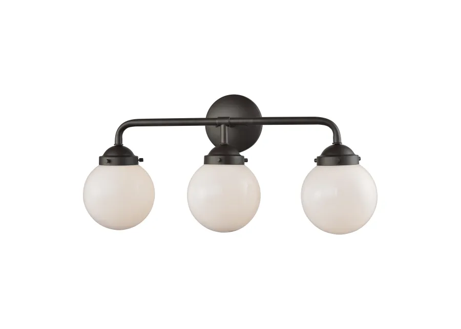 Beckett 24'' Wide 3-Light Vanity Light with Frosted Glass