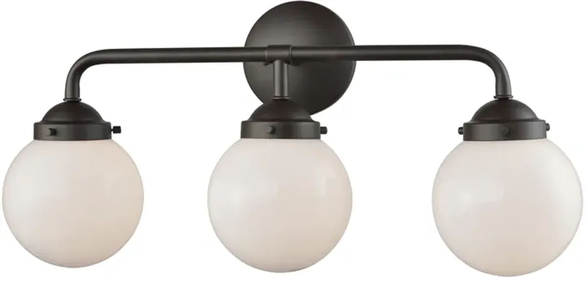 Beckett 24'' Wide 3-Light Vanity Light with Frosted Glass