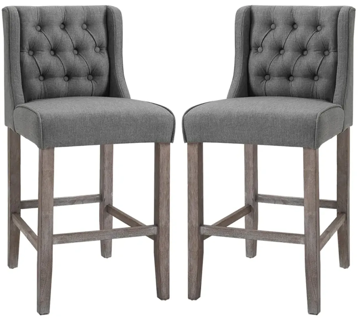 Dual 40" High Back Countertop Height Dining Stool Seat Accent Furniture Set