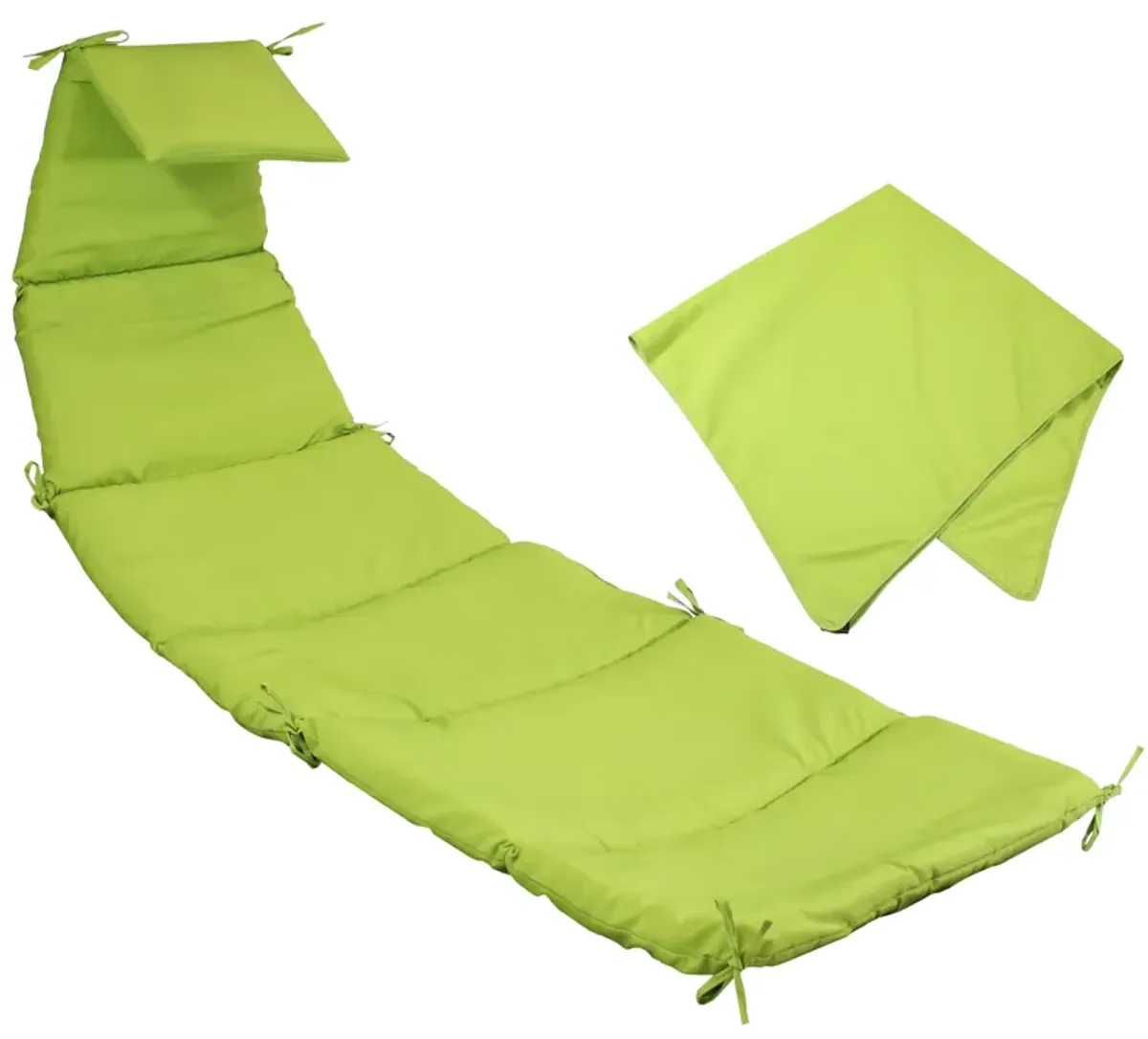 Sunnydaze Outdoor Hanging Lounger Replacement Cushion and Umbrella