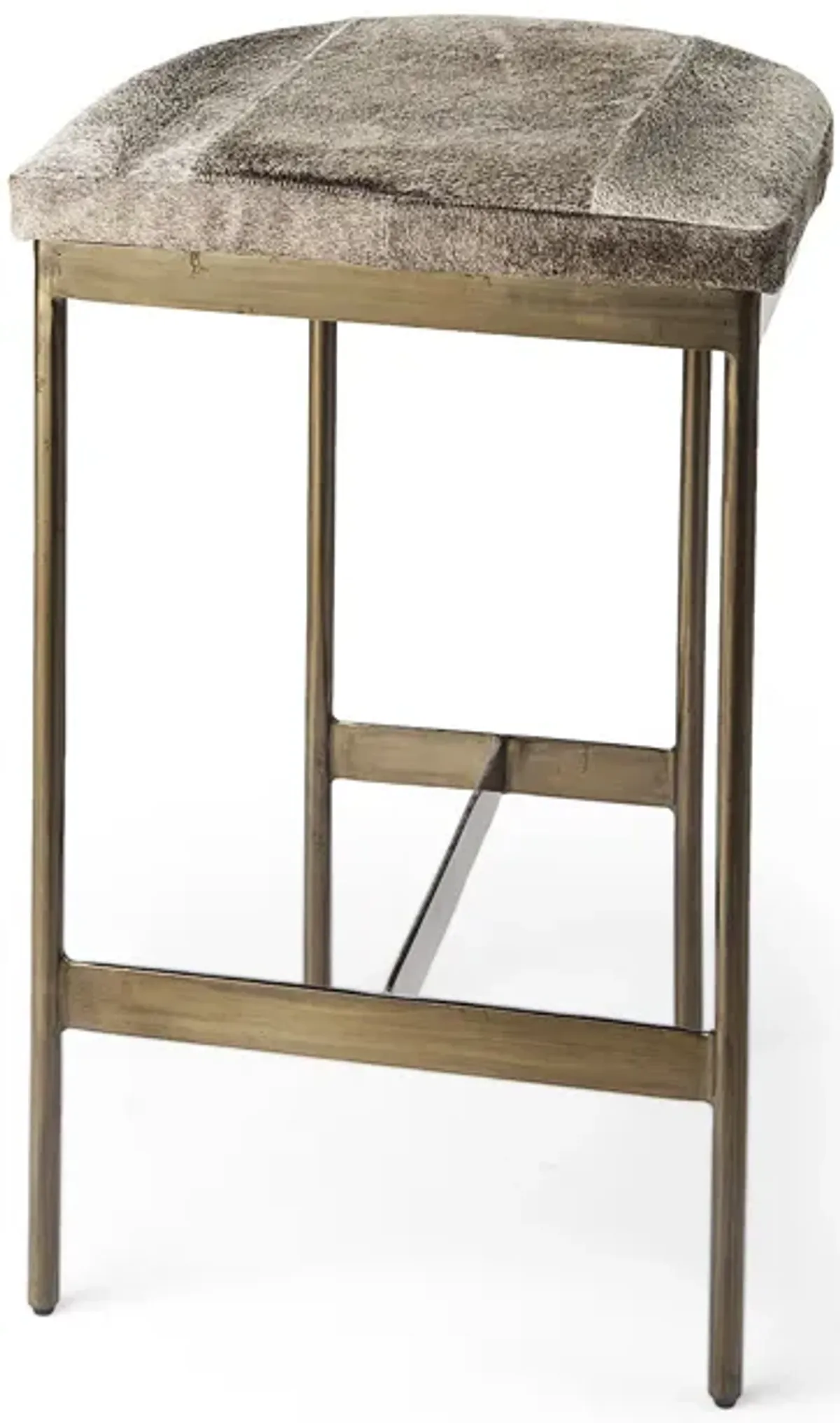 Millie Cow Hide Seat Stool