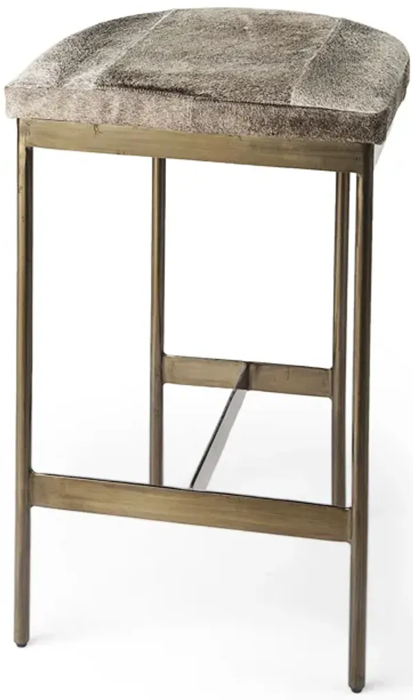Millie Cow Hide Seat Stool