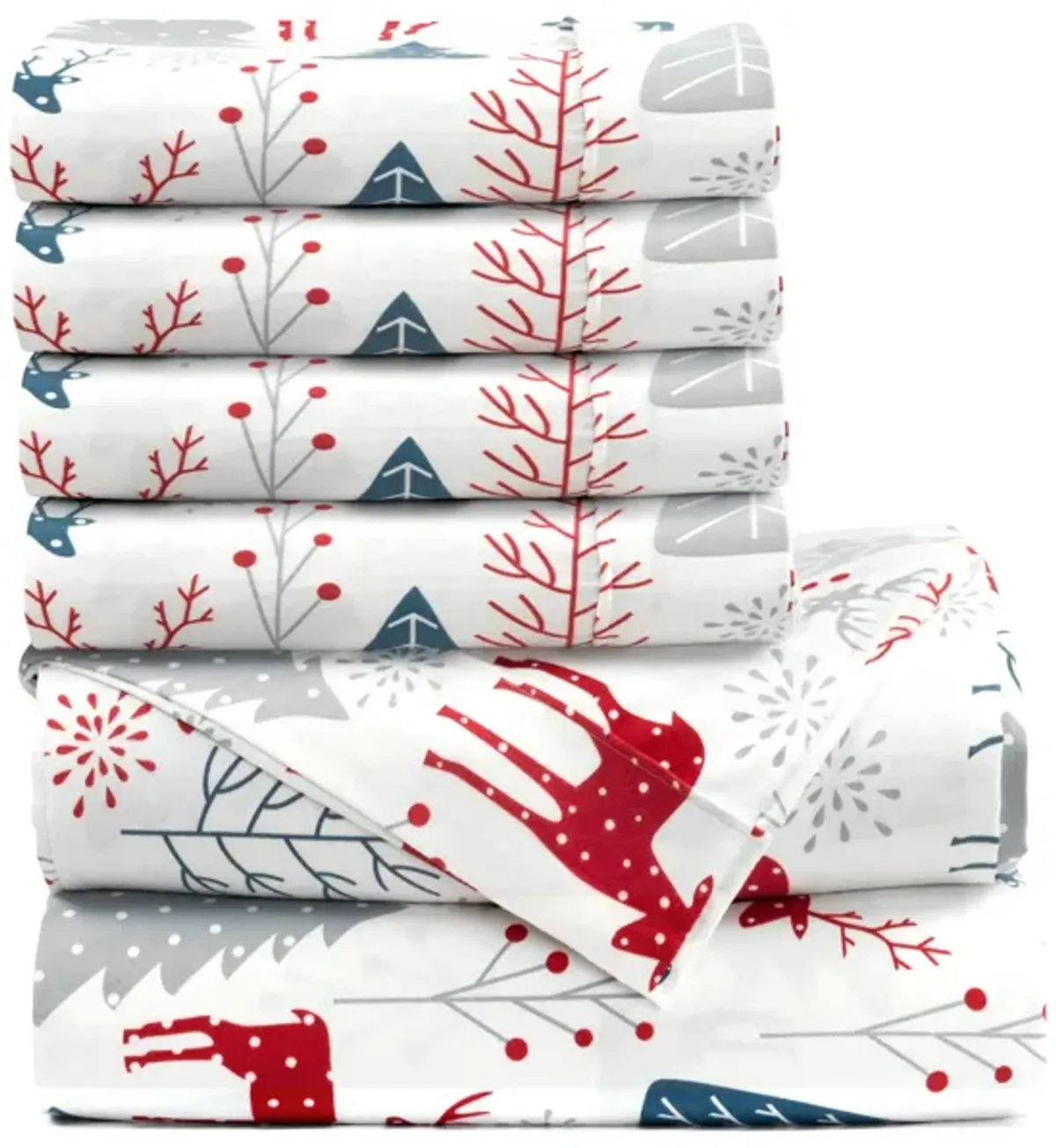 Wonderland Soft Flannel Sheet Set  6Pc