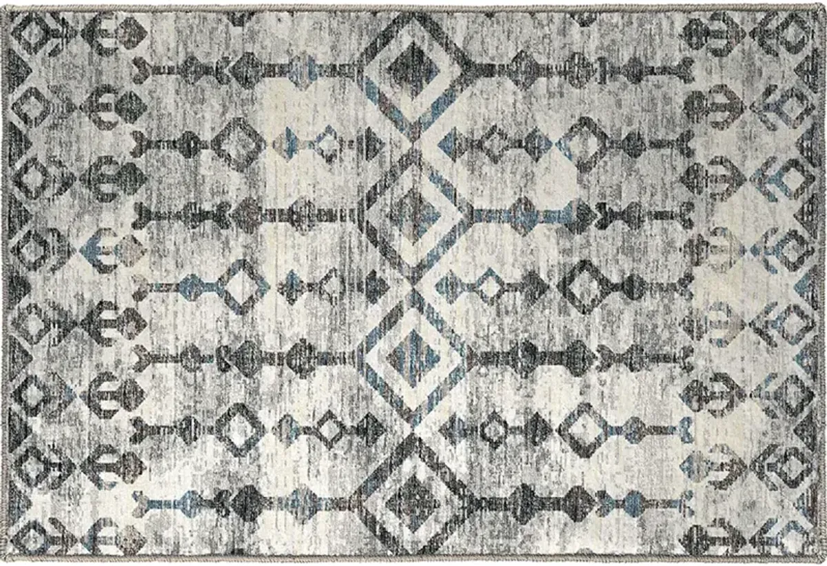 Brisbane BR8 Silver 20" x 30" Rug