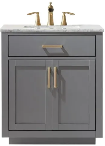 Altair 30 Single Bathroom Vanity Set in Gray without Mirror