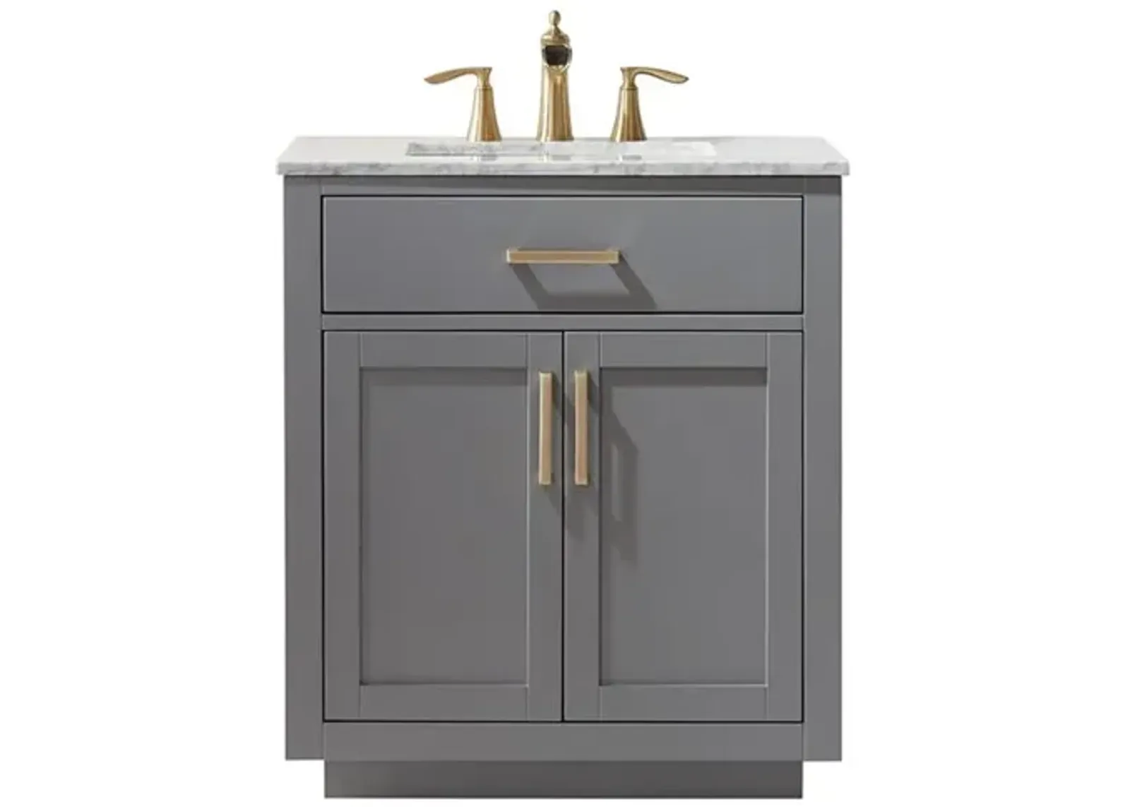 Altair 30 Single Bathroom Vanity Set in Gray without Mirror