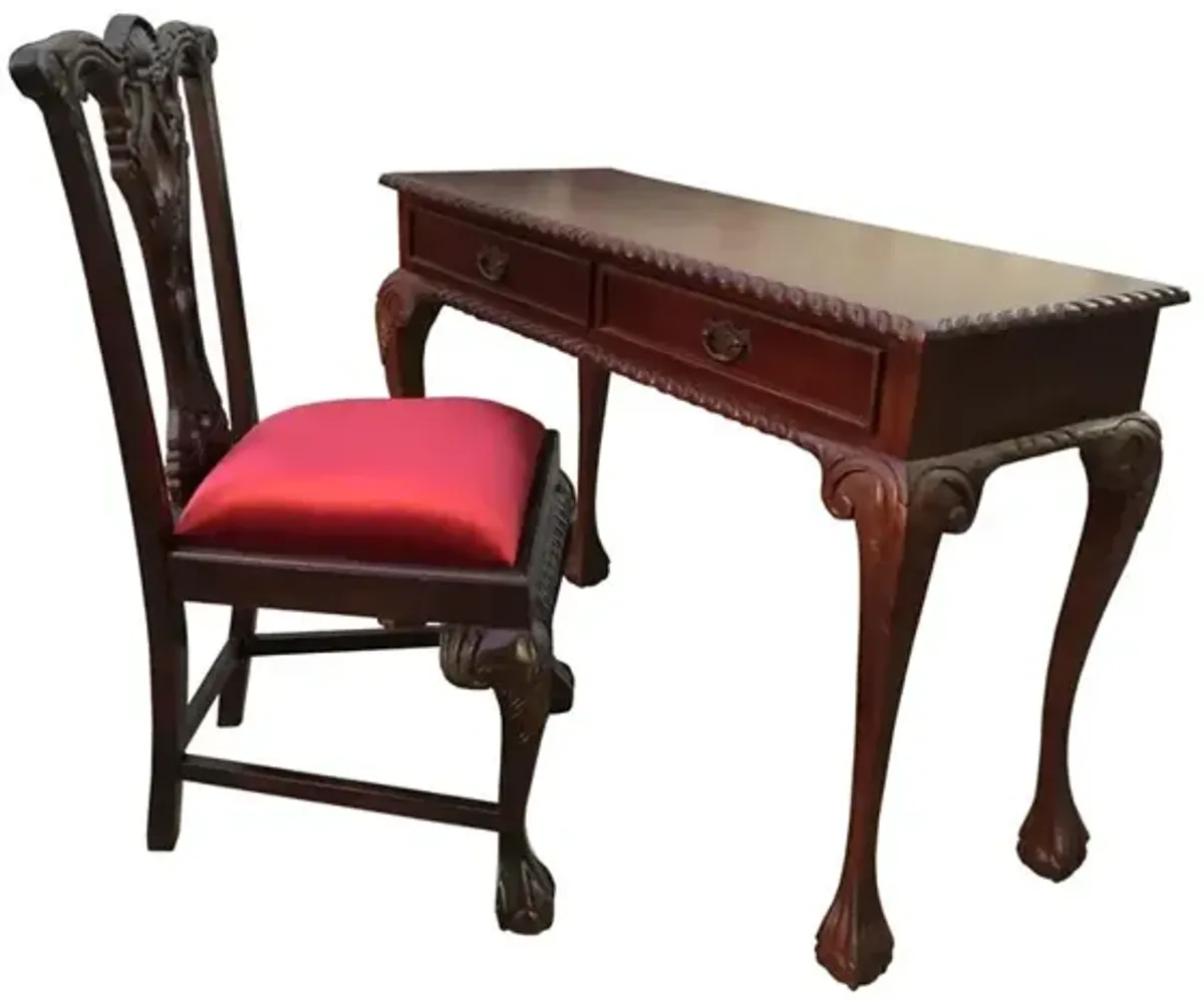 England Writing Desk 2 drw and England Side Chair