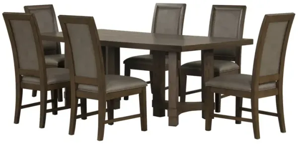 Cora 26 Inch Dining Chair Set of 2, Sleigh Back, Dark Gray Polyester Fabric - Benzara