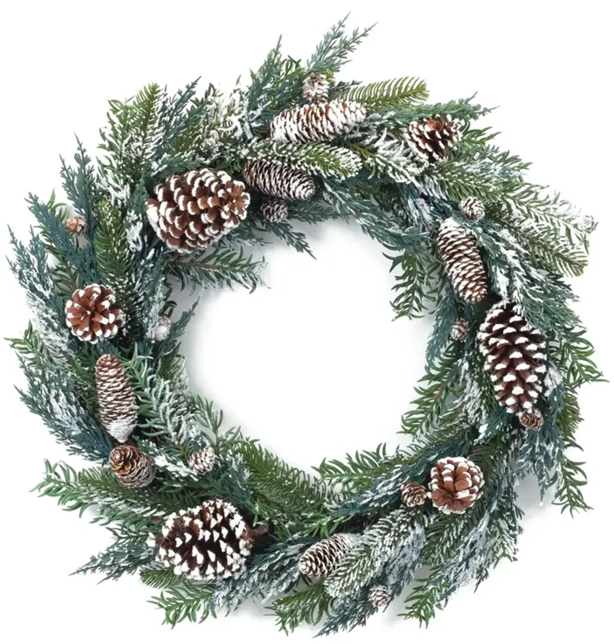 Pine and Cone Wreath for Rustic Holiday and Winter Home Décor