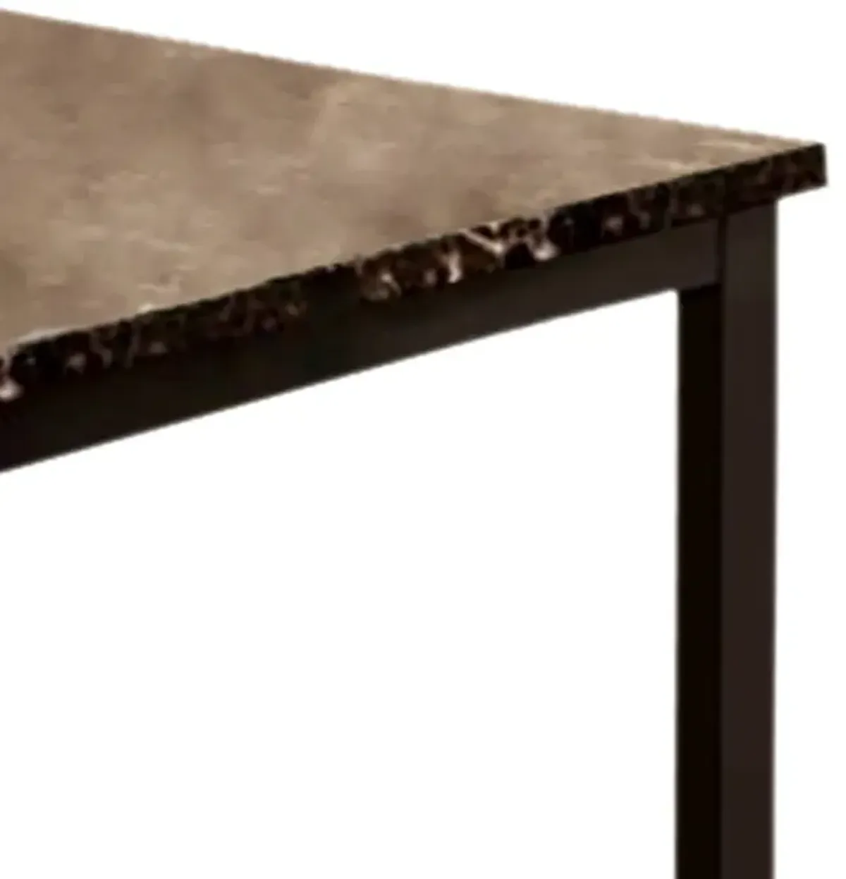 Colman Contemporary Dining Table, Black-Benzara