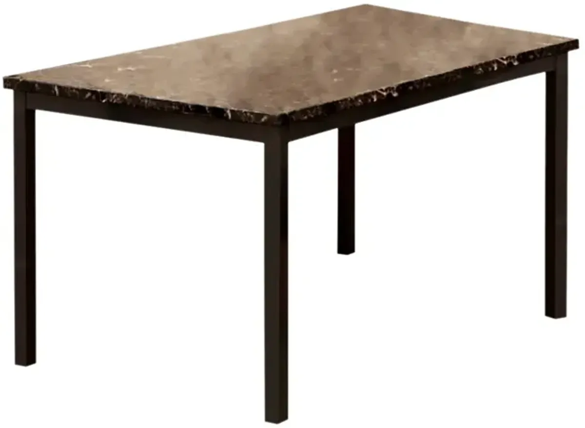 Colman Contemporary Dining Table, Black-Benzara