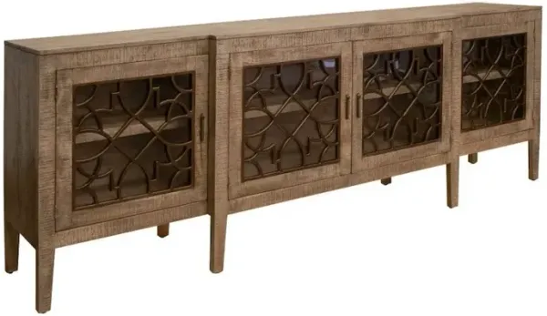 Crafters and Weavers Mandala Solid Wood 107 Console Table / TV Stand