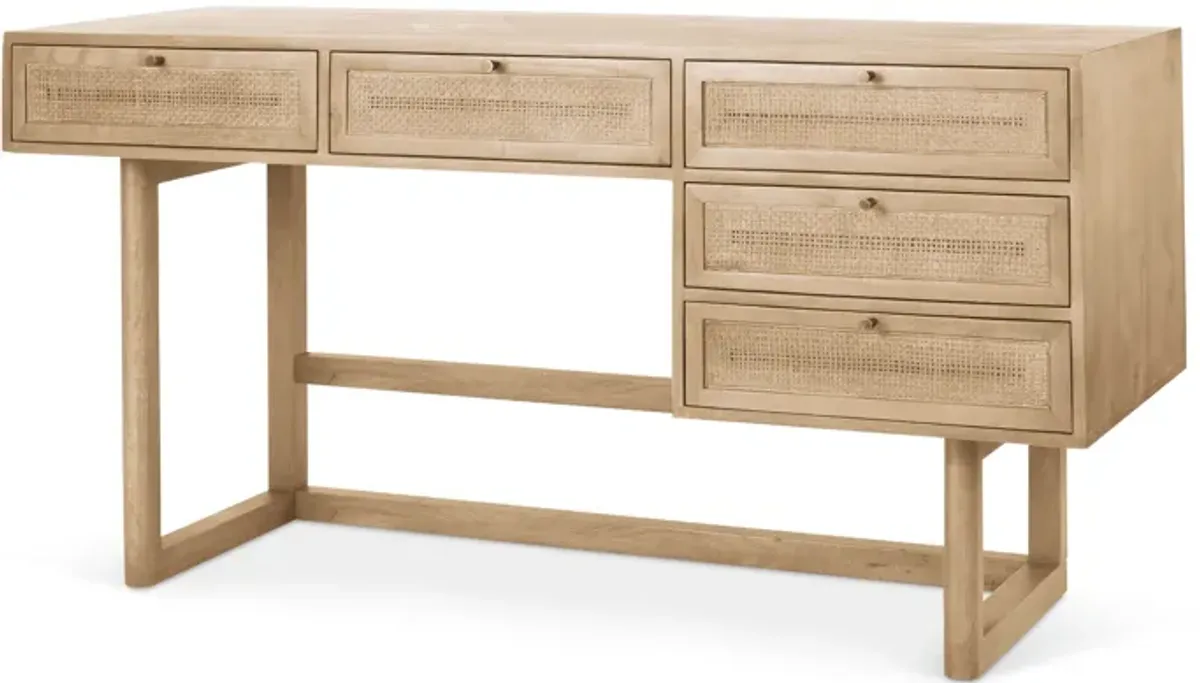 Grier Light Brown Office Desk