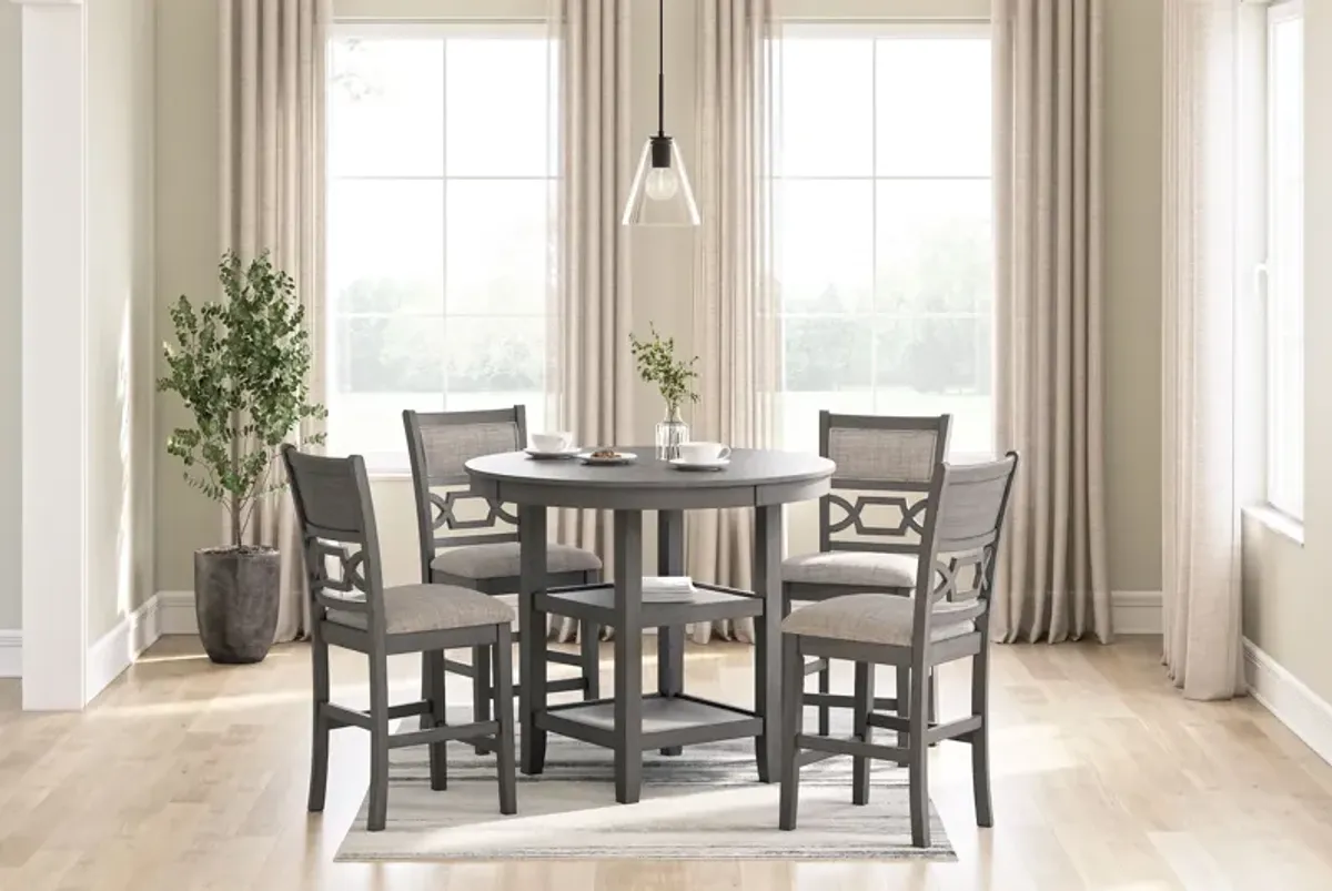 Wrenning 5-Piece Counter Height Dining Set