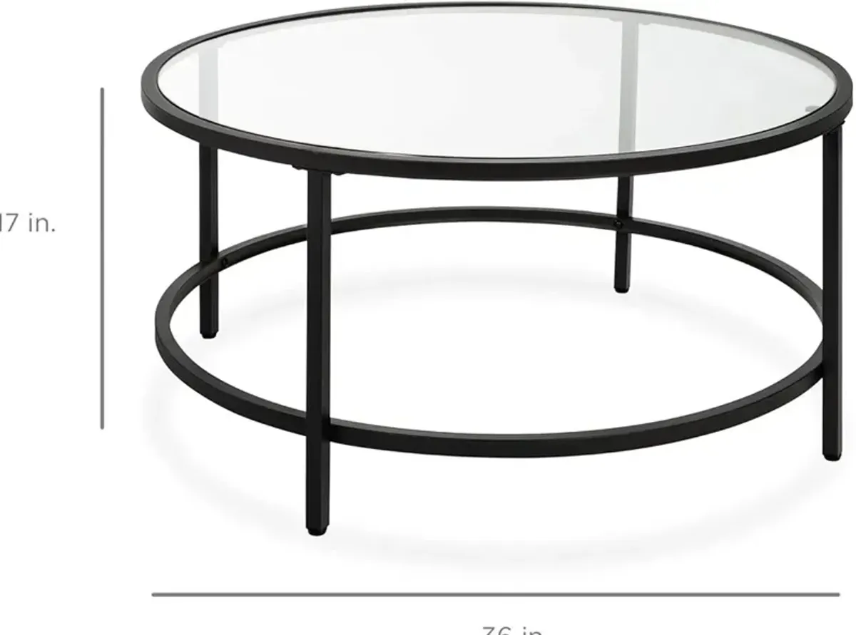 Best Choice Products Modern Round Tempered Glass Accent Side Coffee Table