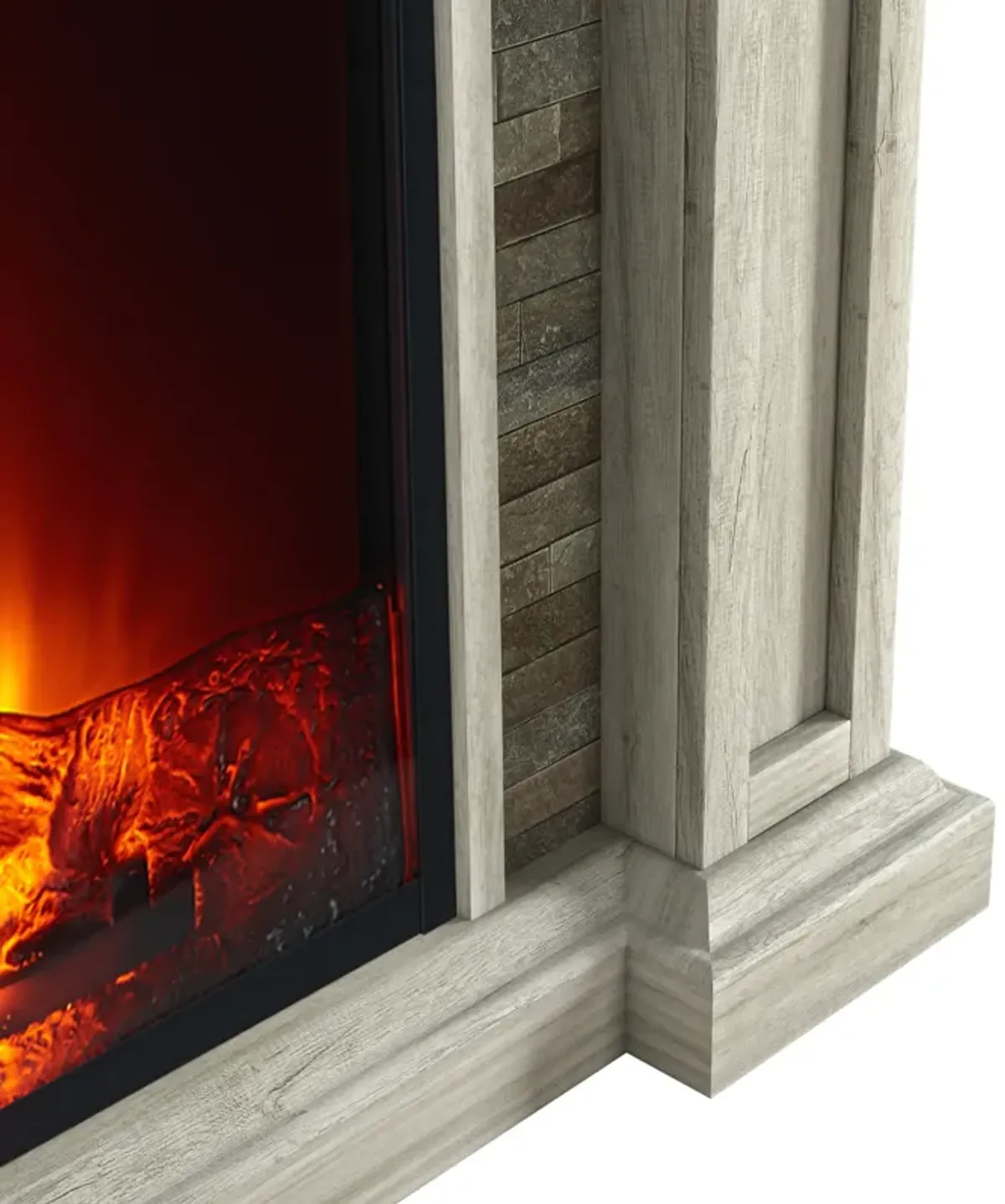 FESTIVO 48" Electric Fireplace with Realistic Flame Effect