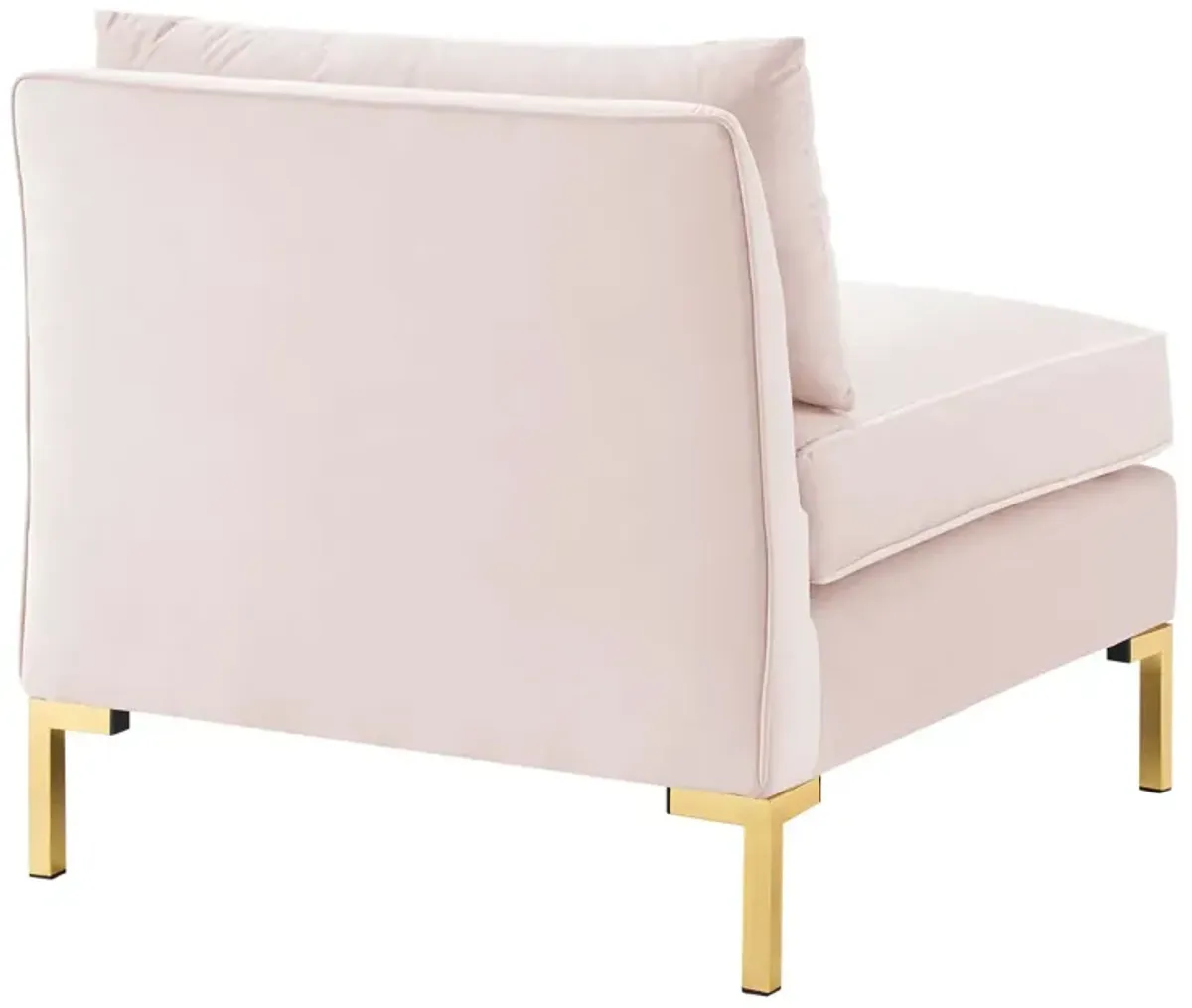 Ardent Performance Velvet Armless Chair