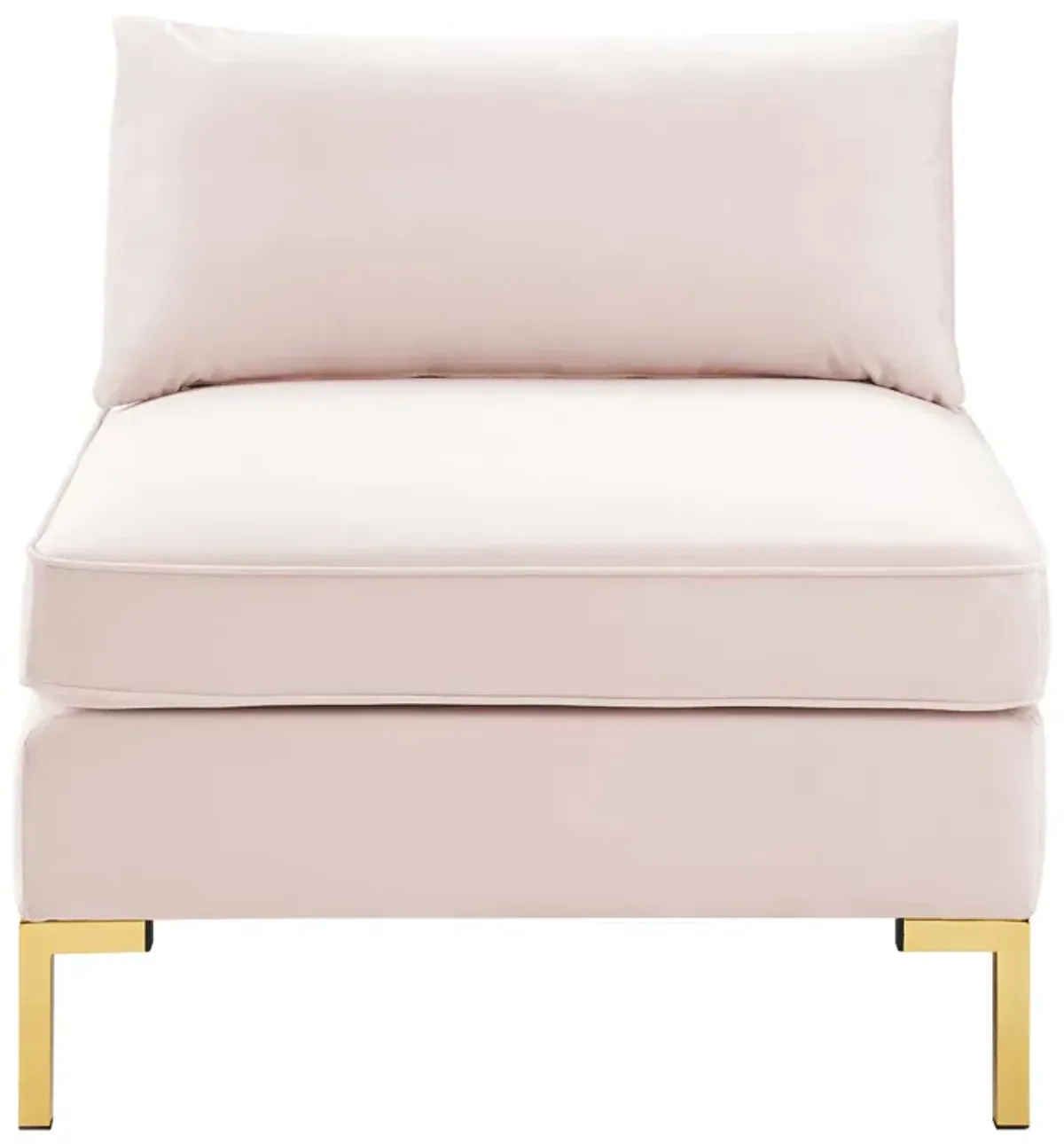 Ardent Performance Velvet Armless Chair