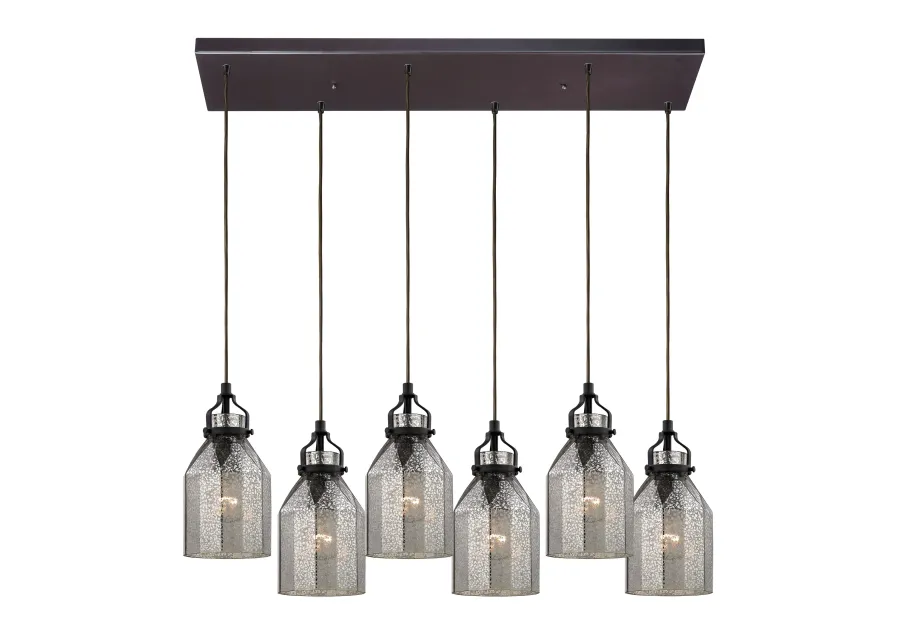 Danica 30" Wide 6-Light Mini Pendant