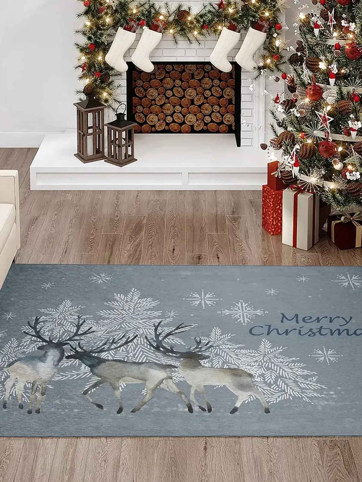 Wonderland WN2 Grey 3' x 5' Rug