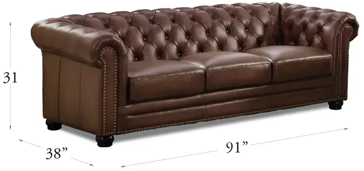 Aliso Top Grain Leather Sofa