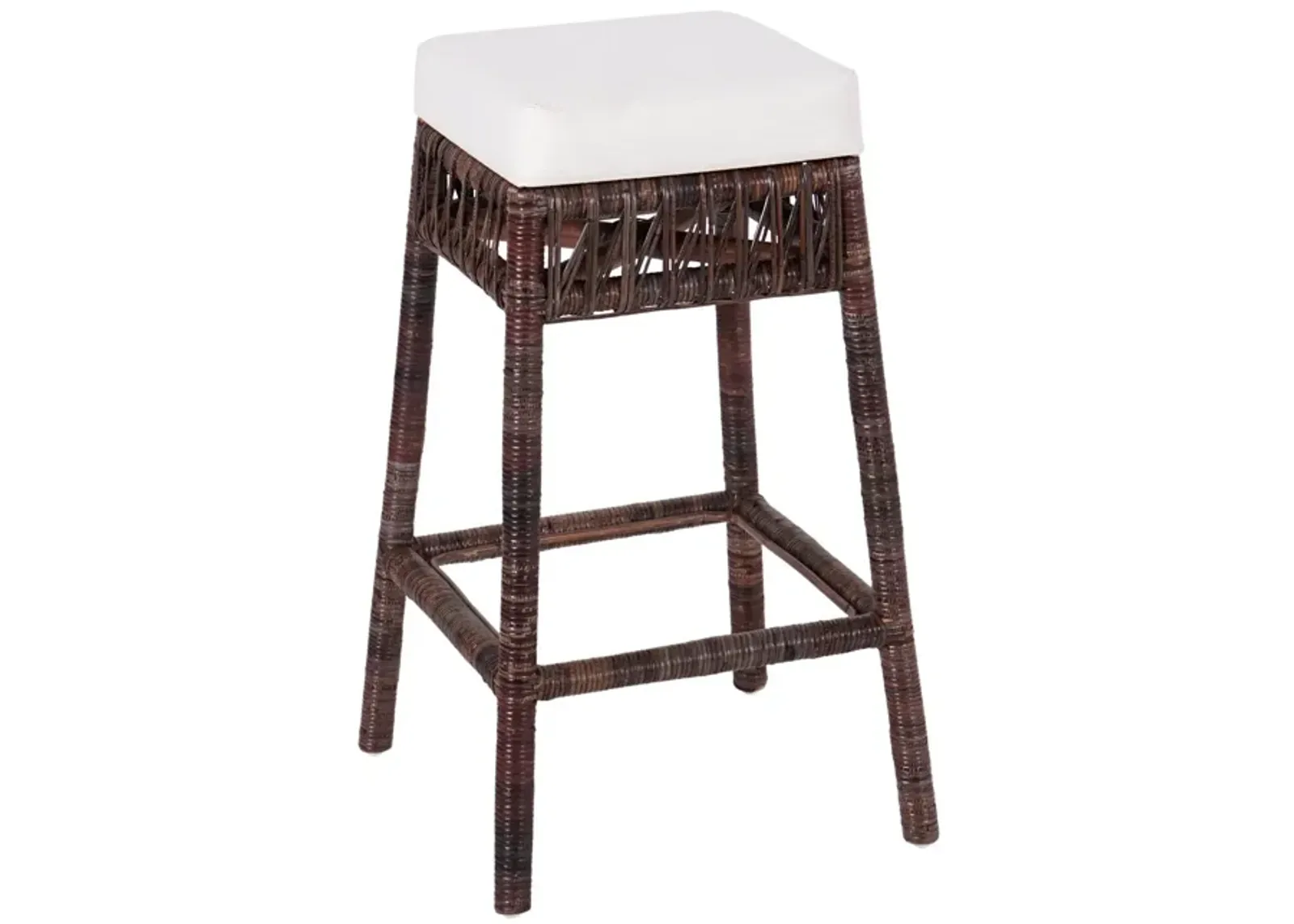 Bali Bohemian Basics Rattan Backless Bar Stool