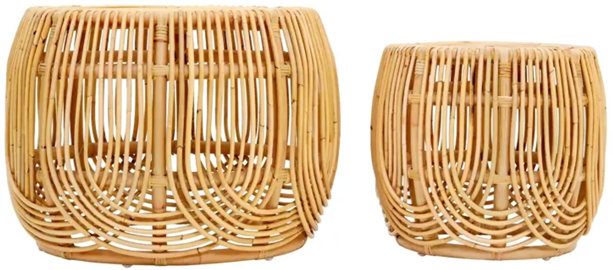 Azrina Rattan Nesting Tables