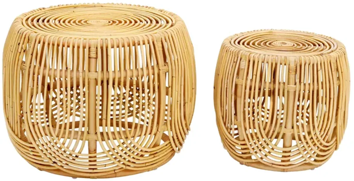 Azrina Rattan Nesting Tables