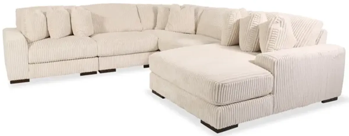 Lindyn Five-Piece Sectional with Chaise