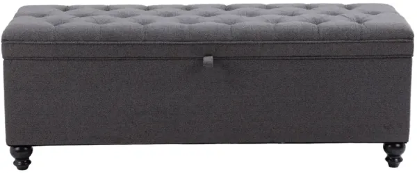 Halifax Storage Bench Gravel Gray