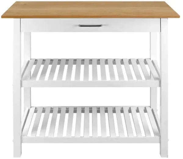 Kitchen Island with Solid American Cherry Top