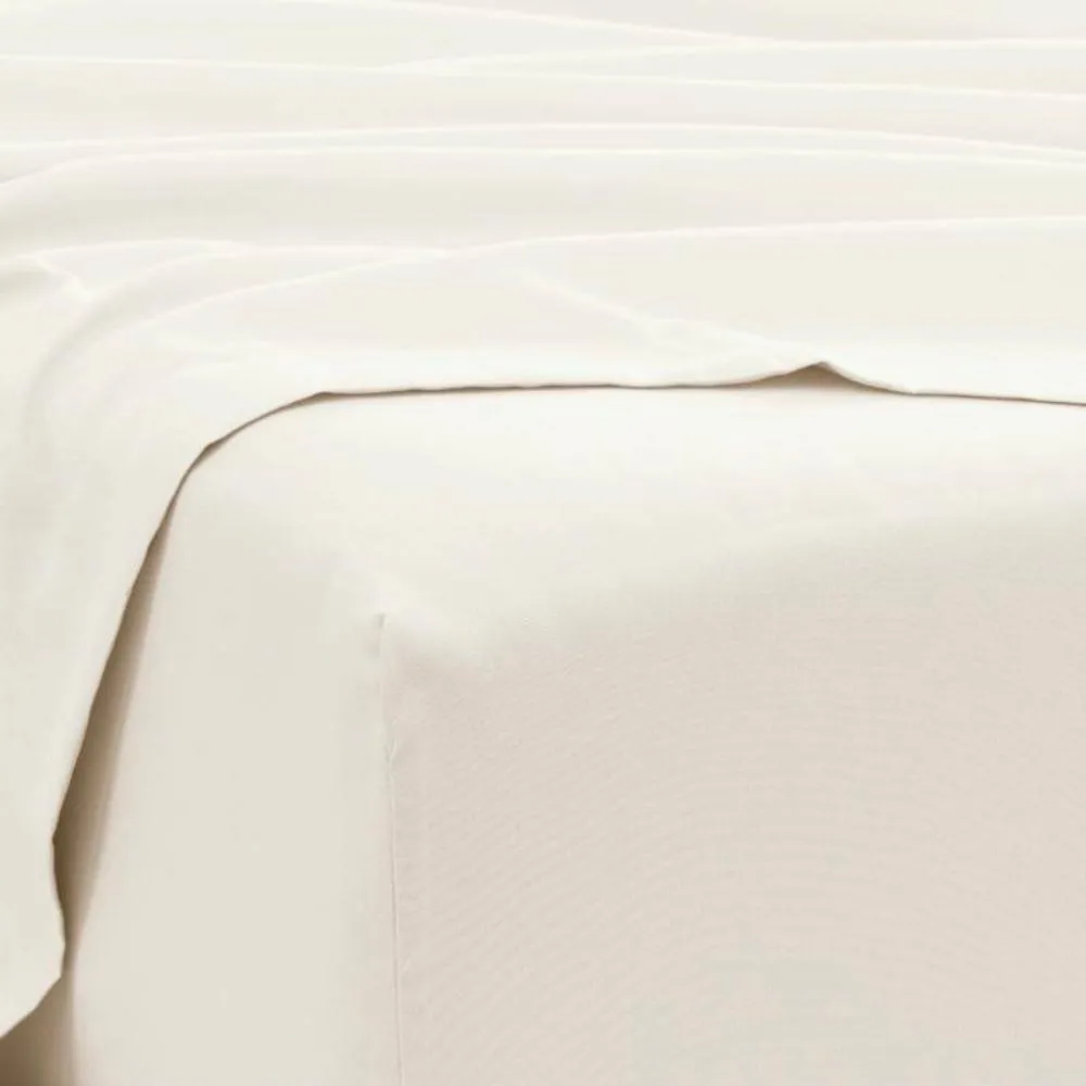 Ivory Beige 6-Piece Wrinkle Resistant Microfiber/Polyester Sheet Set