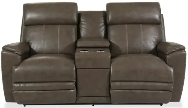 Talladega Power Reclining Loveseat with Headrest & Console