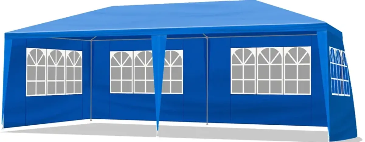 Outdoor Party Tent with 6 Removable Sidewalls, Waterproof Canopy Patio Wedding Gazebo