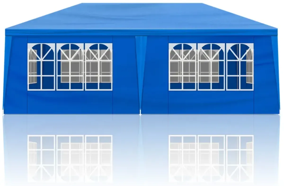 Outdoor Party Tent with 6 Removable Sidewalls, Waterproof Canopy Patio Wedding Gazebo