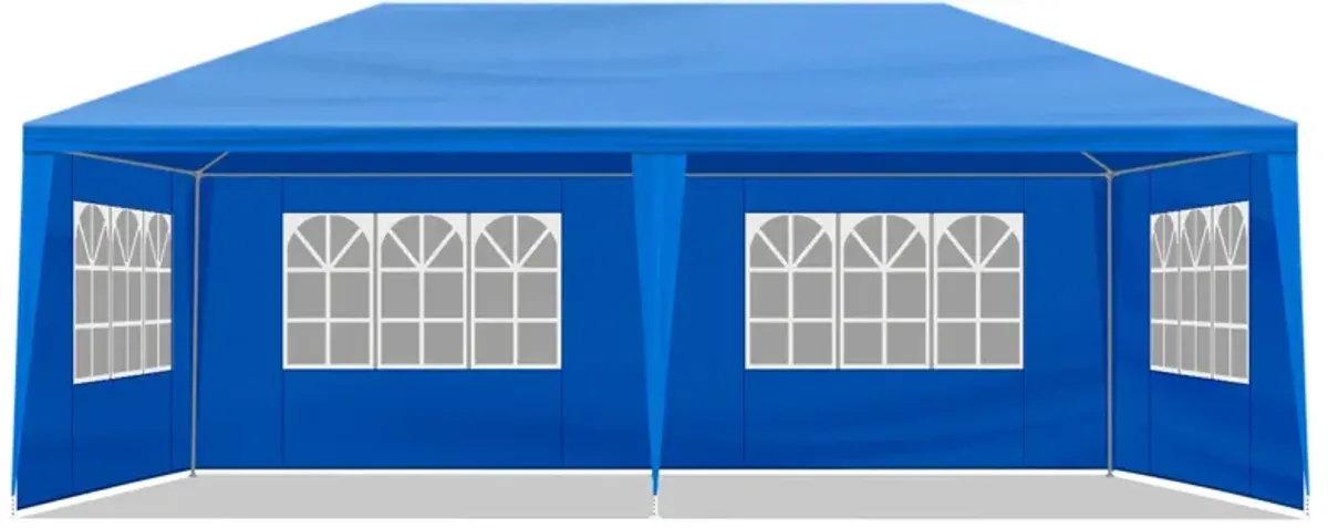 Outdoor Party Tent with 6 Removable Sidewalls, Waterproof Canopy Patio Wedding Gazebo