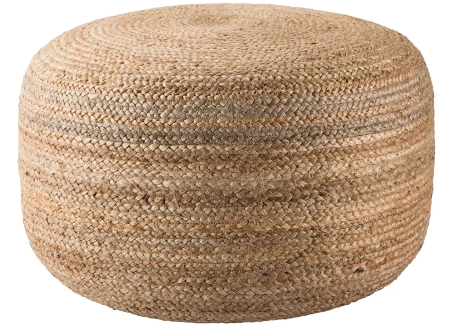 Saba Pouf in Almond Buff