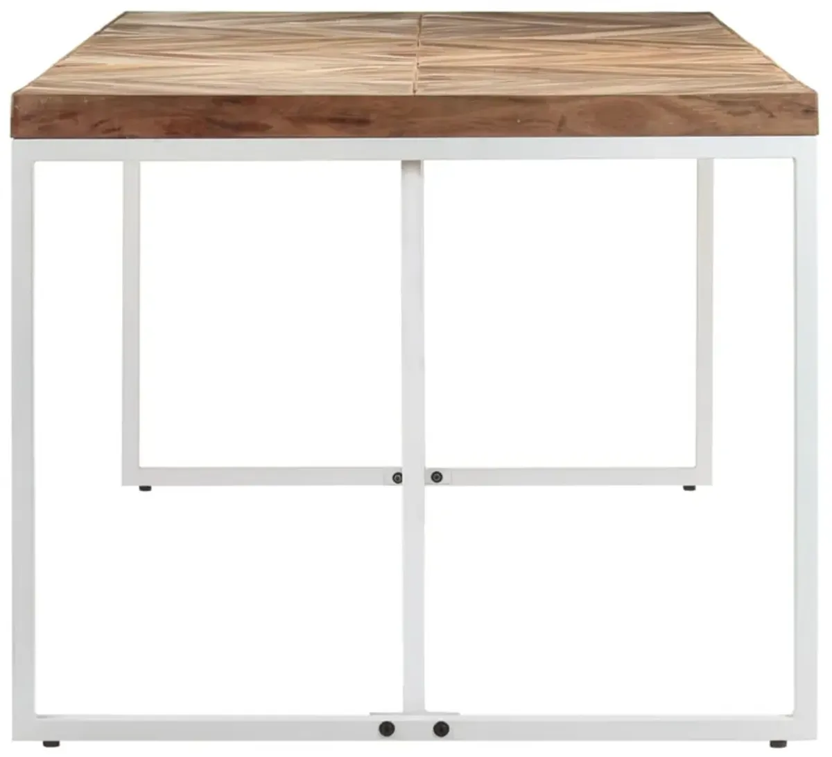 vidaXL Dining Table 70.9"x35.4"x29.9" Solid Acacia and Mango Wood