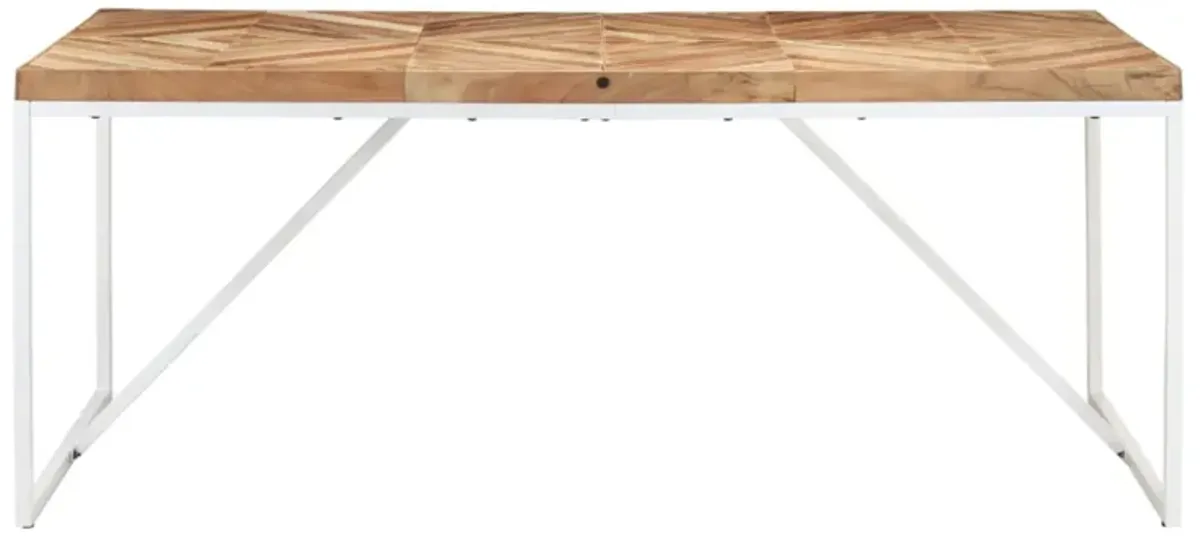 vidaXL Dining Table 70.9"x35.4"x29.9" Solid Acacia and Mango Wood